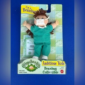 1999 Vintage Mattel Cabbage Patch Kids CINDY CELESTE Ambitious Kids Beanbag Doll